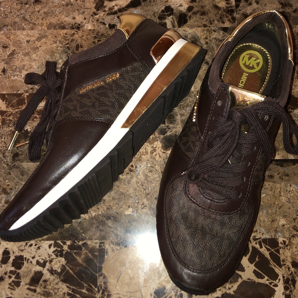 Authentic Michael Kors leather sneakers